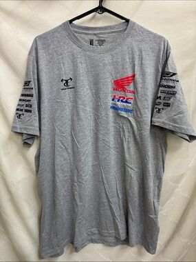 Honda HRC Short Sleeve Crewneck T-Shirt - Gray